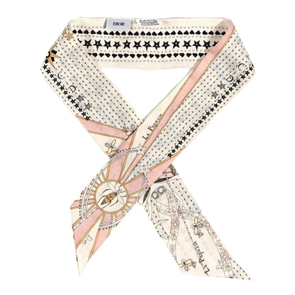 Christian Dior Silk High Priestess Tarot Mitzah Scarf Off White 1 of 3