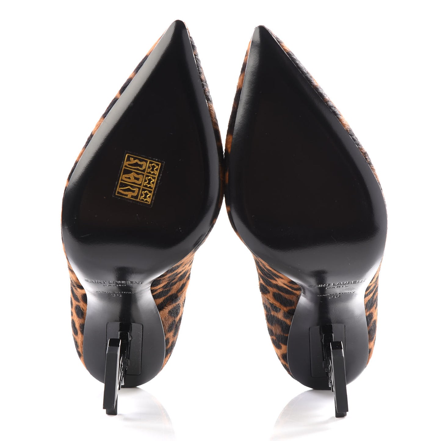 Calf Hair Leopard Print Opyum 110 Pumps 36 Brown