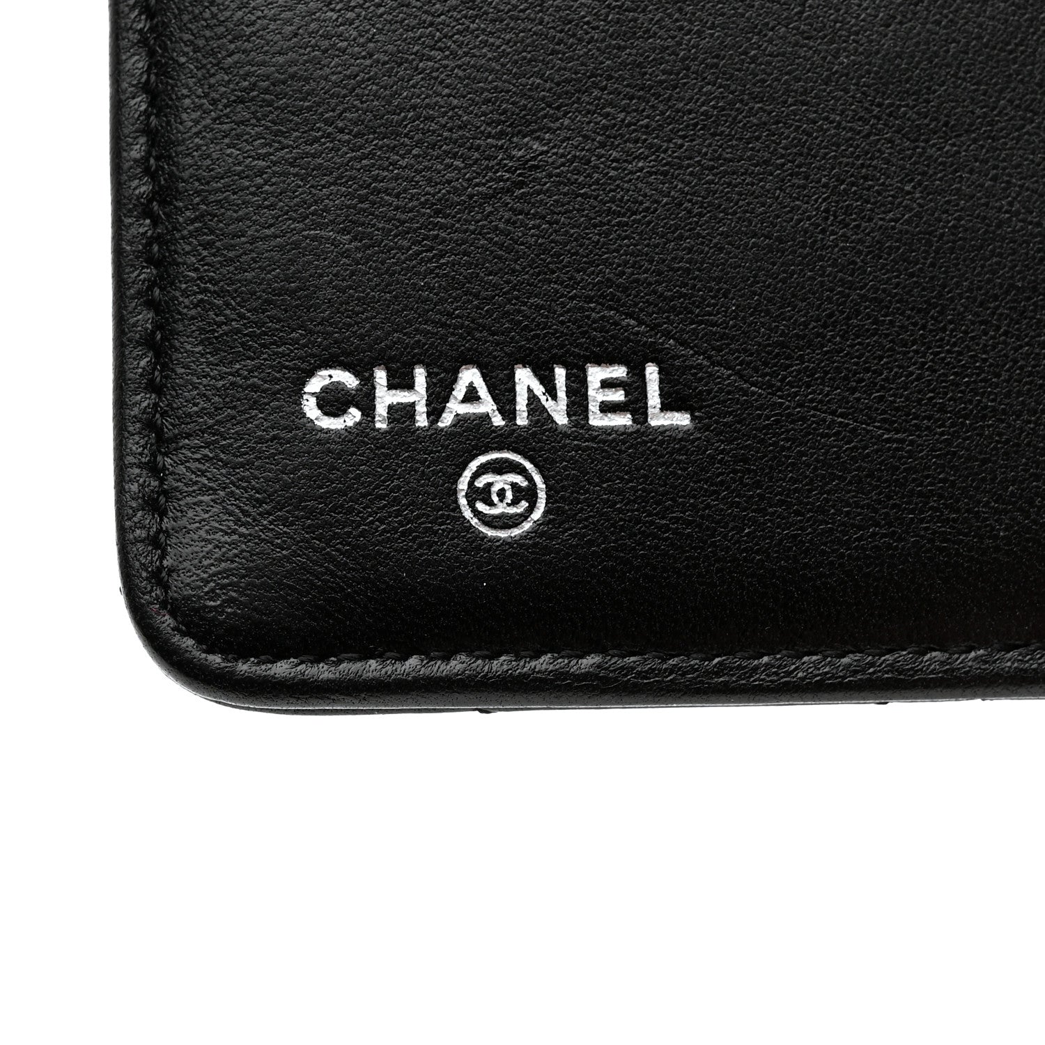 Chanel Lambskin Quilted Zip Around Coin Purse Wallet Black 6 of 11