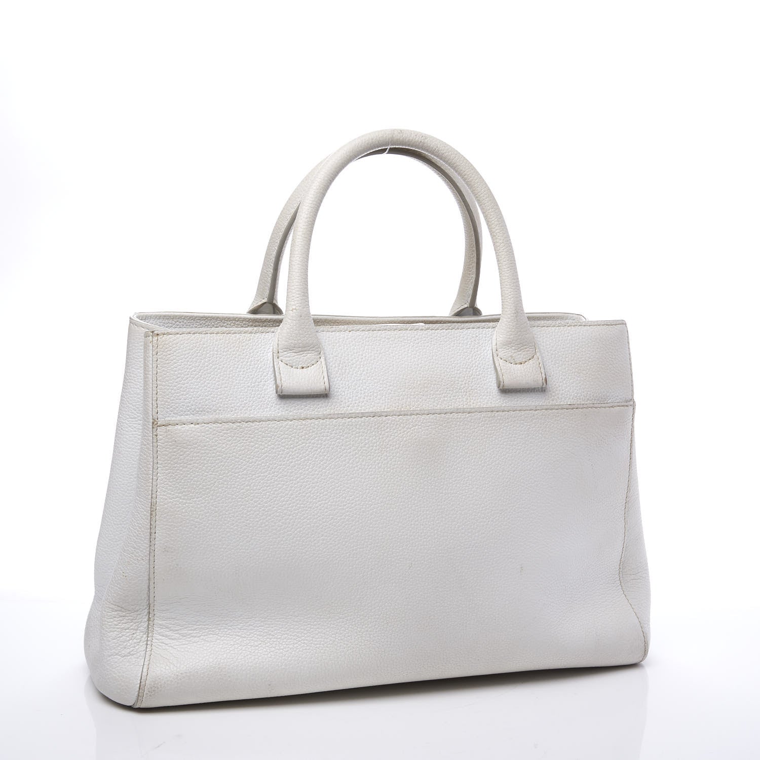 Chanel Grained Calfskin Small Neo Executive Shopper Tote White 2 of 12