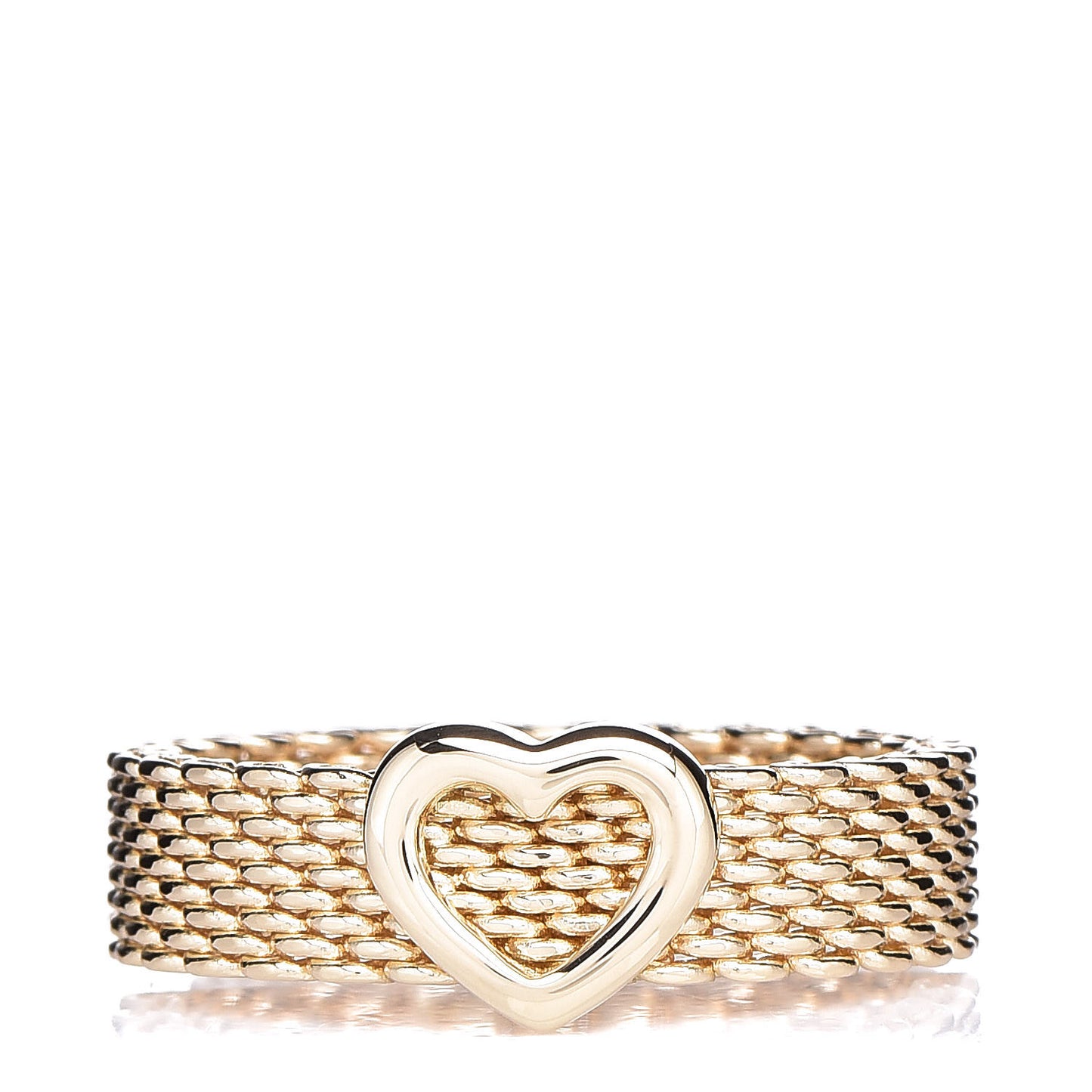 18K Yellow Gold Heart Somerset Ring 62.1 10