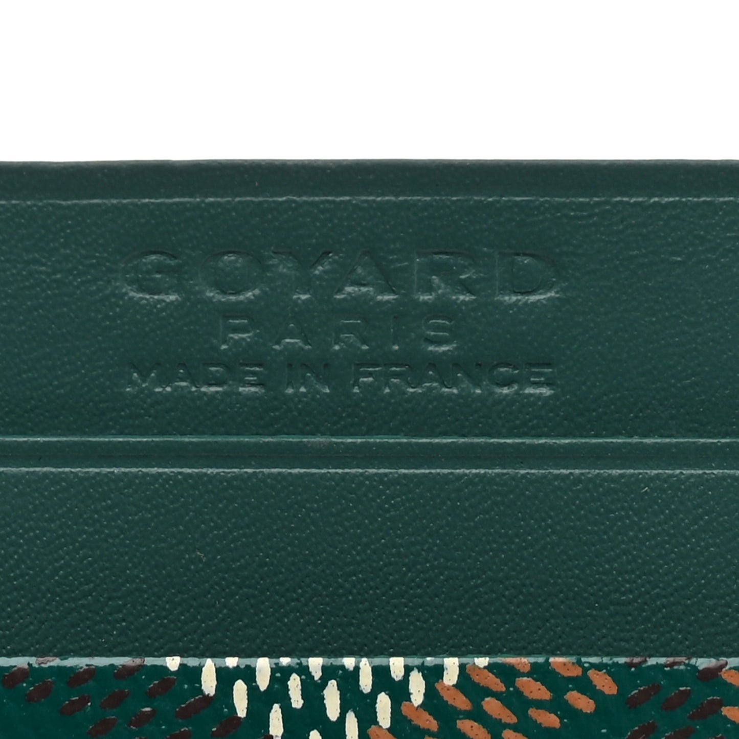 Goyardine Saint Sulpice Card Holder Green
