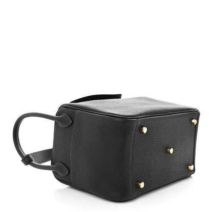 Hermes Taurillon Clemence Lindy 26 Black 4 of 11
