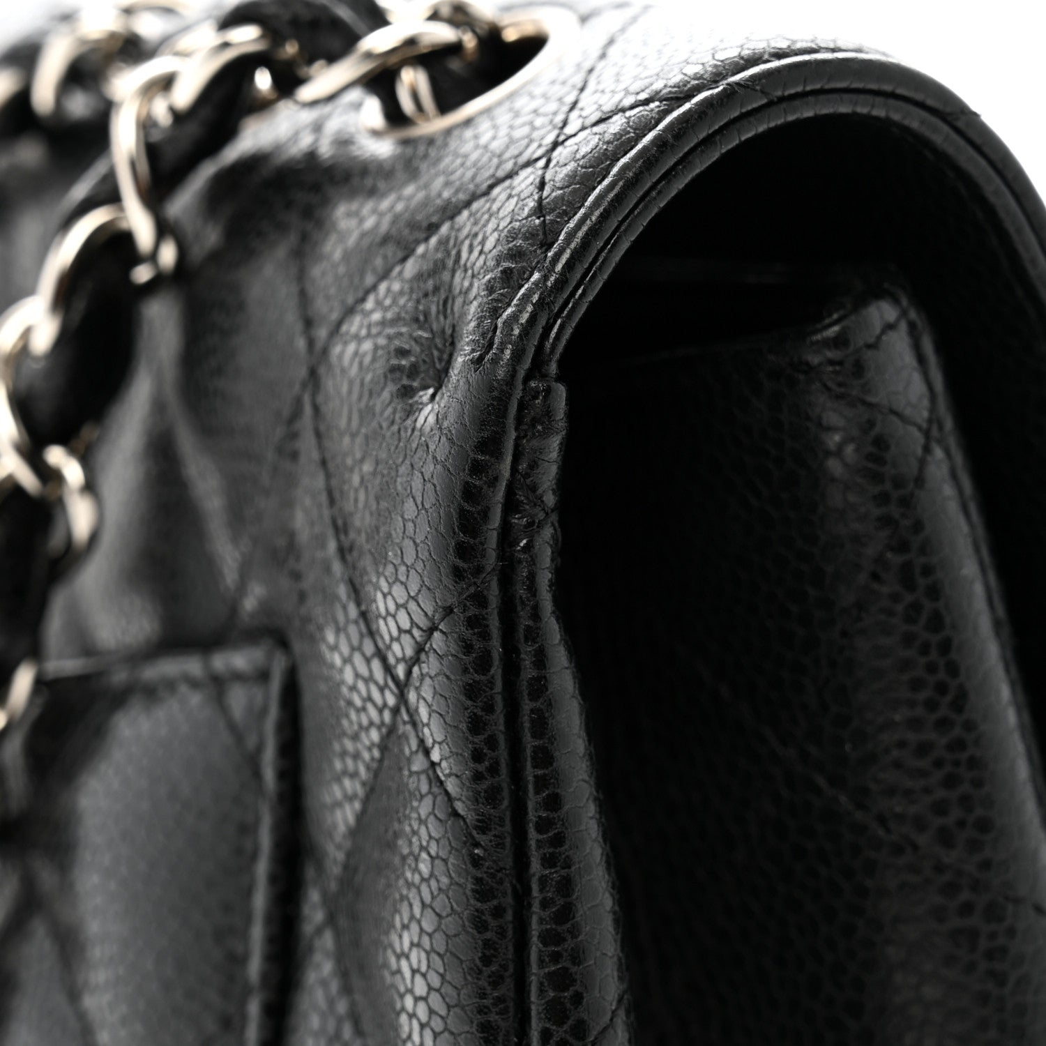 Chanel Caviar Quilted Jumbo Double Flap Black 15 of 15