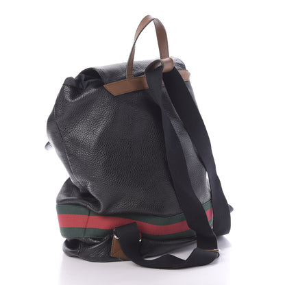 Gucci Calfskin Signature Web Backpack Black 2 of 16