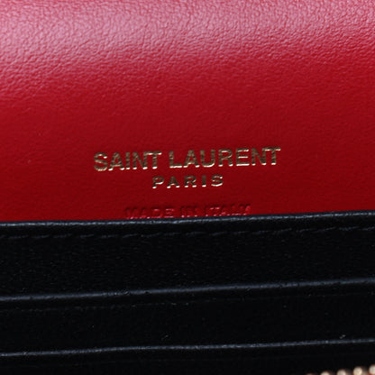 Saint Laurent Smooth Calfskin Monogram Kate Belt Bag Red 7 of 9