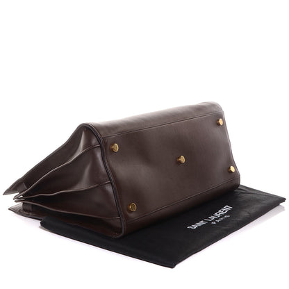 Saint Laurent Calfskin Large Sac de Jour Carryall Dark Brown 4 of 10