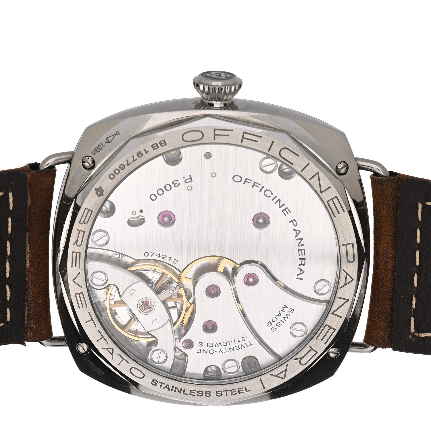 Panerai Stainless Steel Calfskin 47mm Radiomir 3 Days Manual Winding Watch Black PAM00424 4 of 4