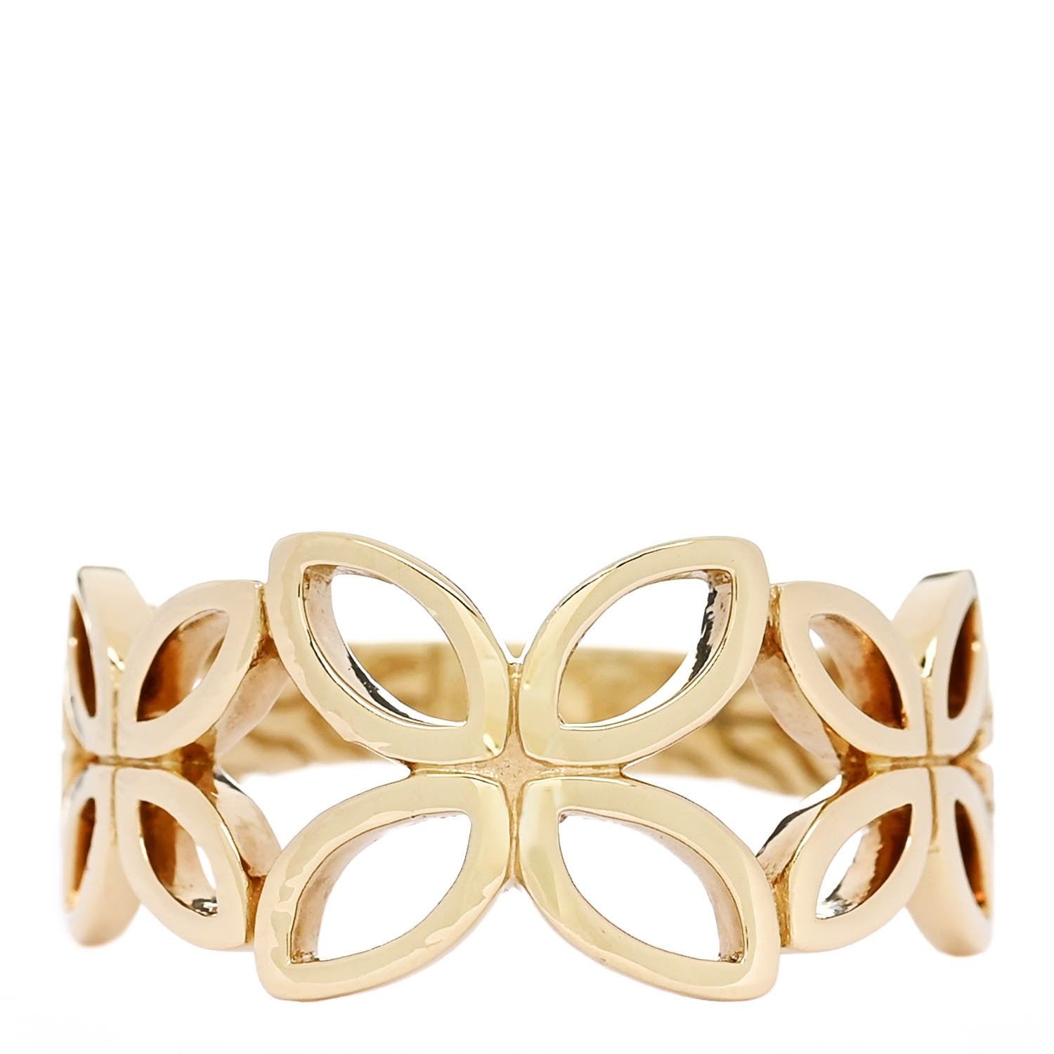 John Hardy 18K Yellow Gold Kawung Ring 56 7.5 1 of 4