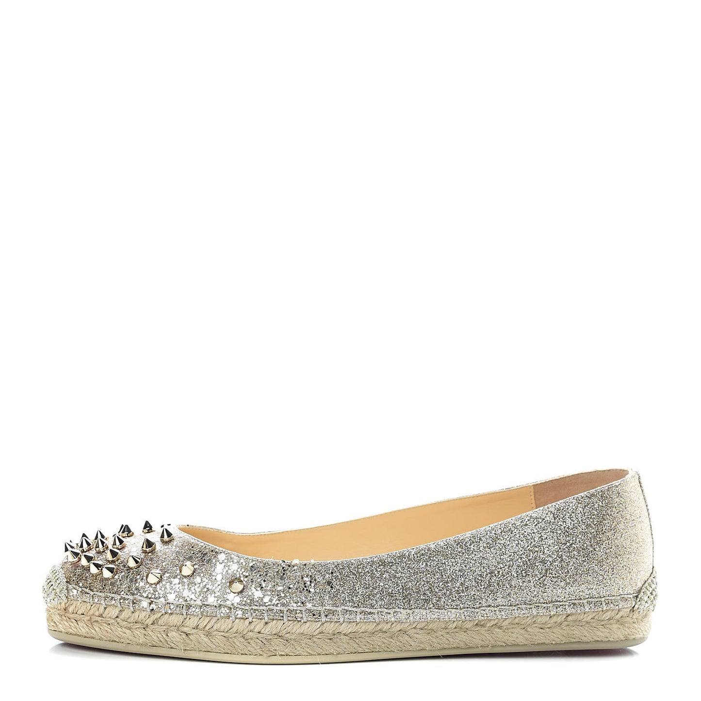 Glitter Aliochette Espadrilles 39 Platine Light Gold