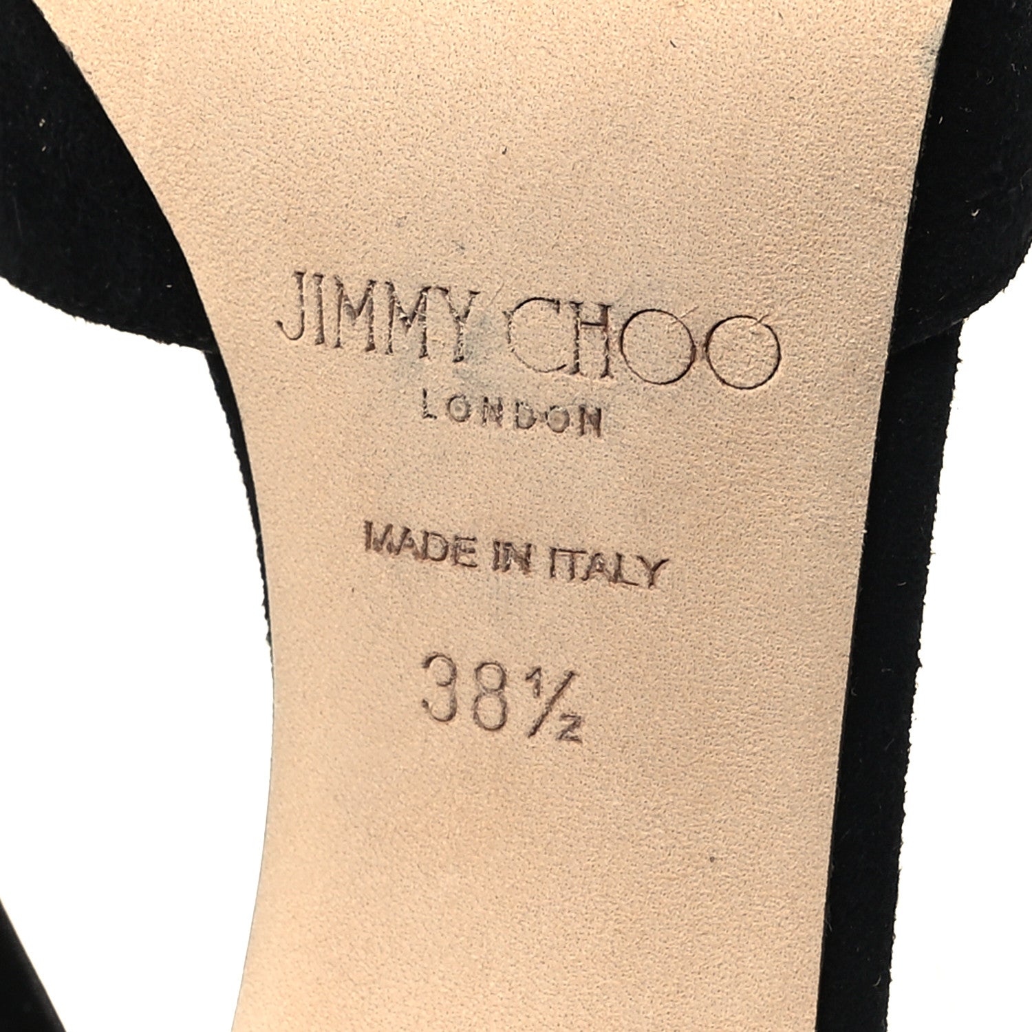 Jimmy Choo Suede Crystal Saeda 100 Pumps 38.5 Black 6 of 8