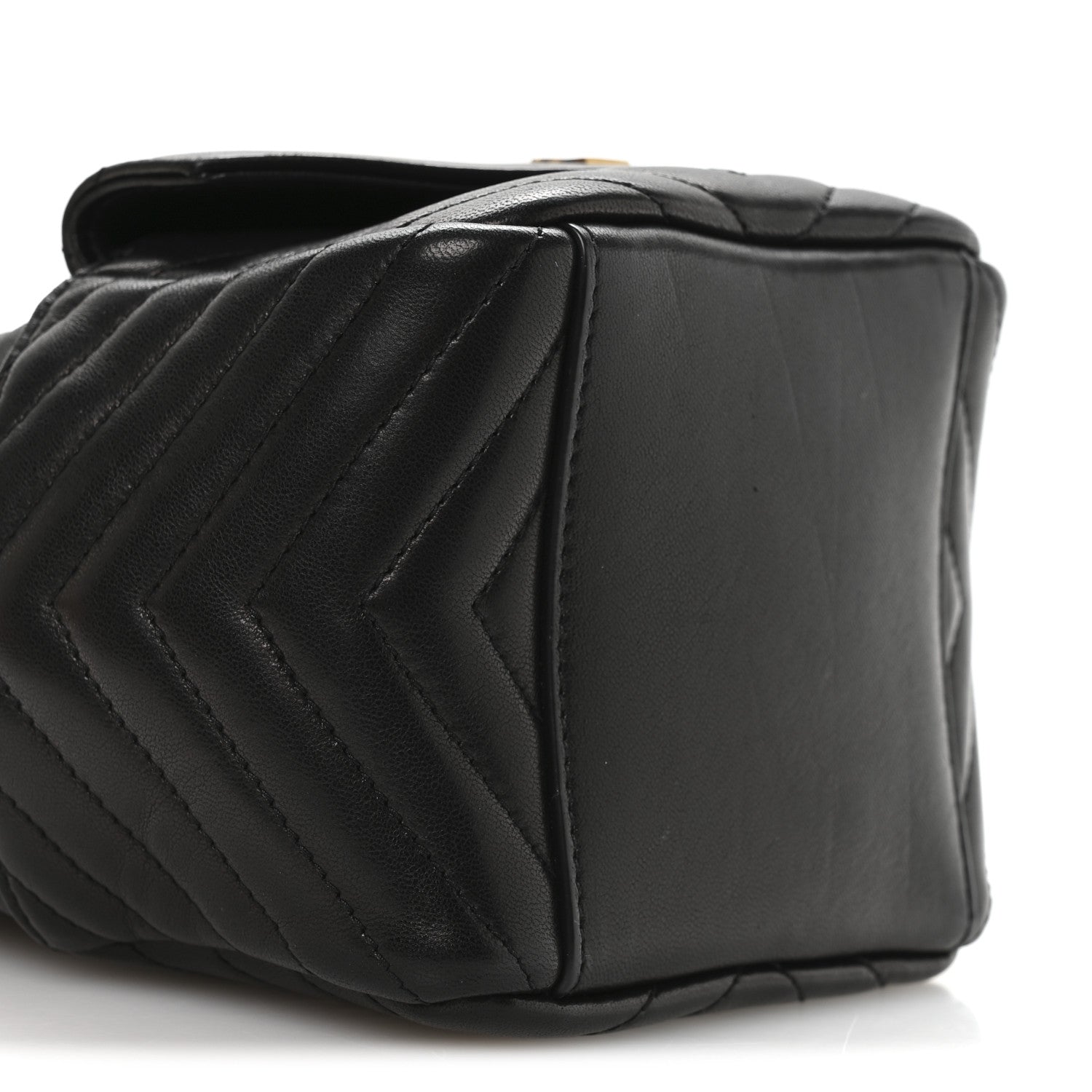 Saint Laurent Lambskin Matelasse Monogram Joe Nano Bucket Bag Black 17 of 19