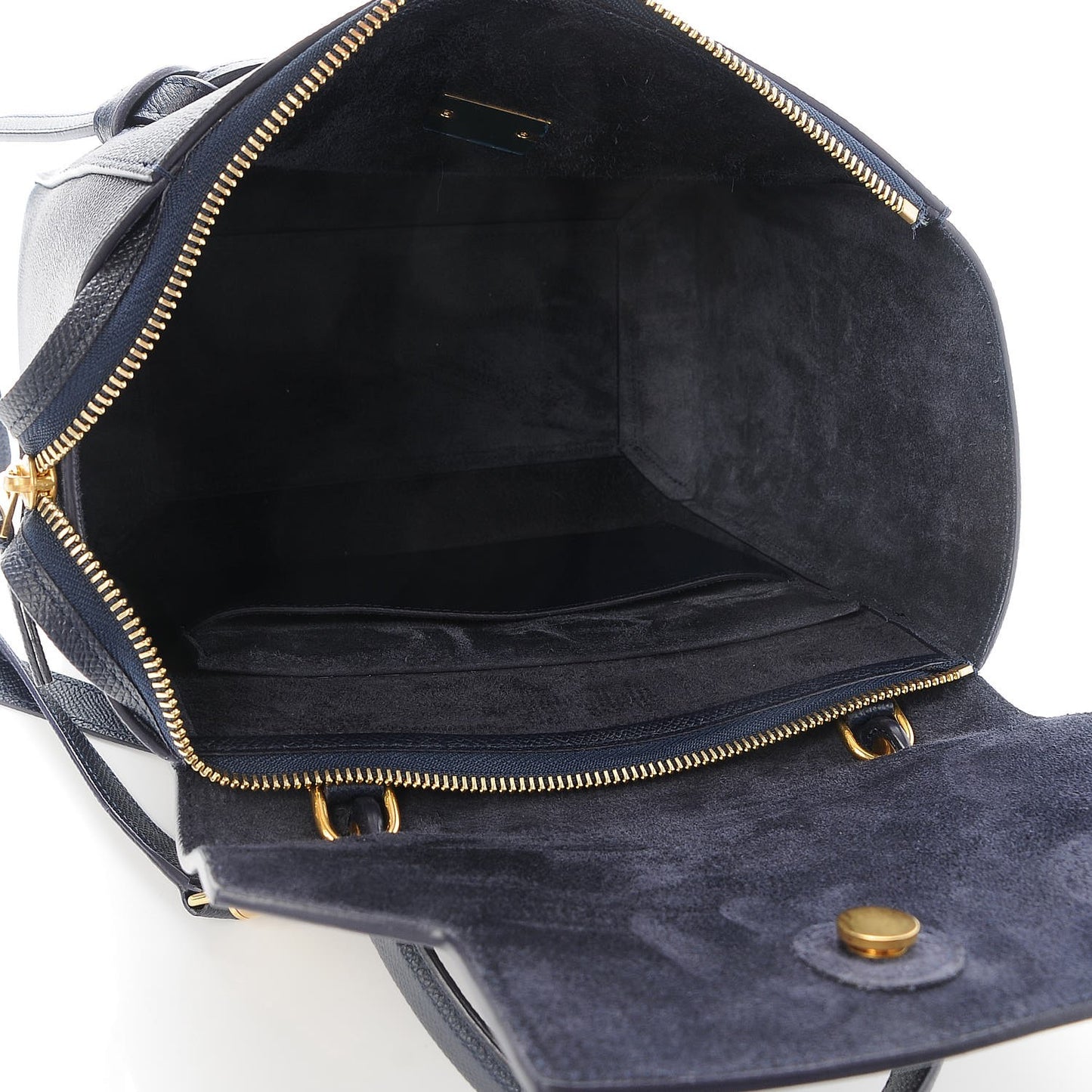 Baby Grained Calfskin Micro Belt Bag Midnight