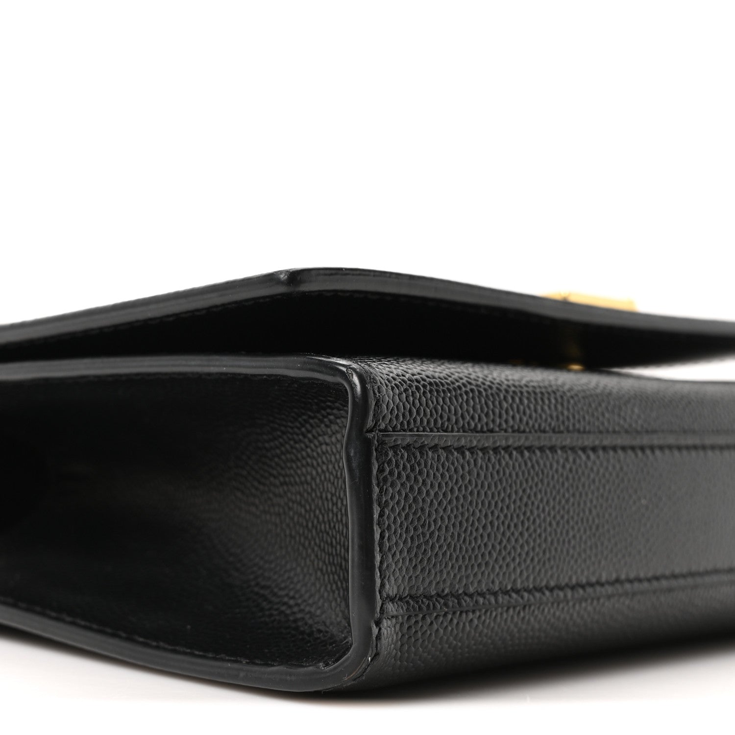Saint Laurent Grain De Poudre Small Monogram Kate Satchel Black 9 of 10