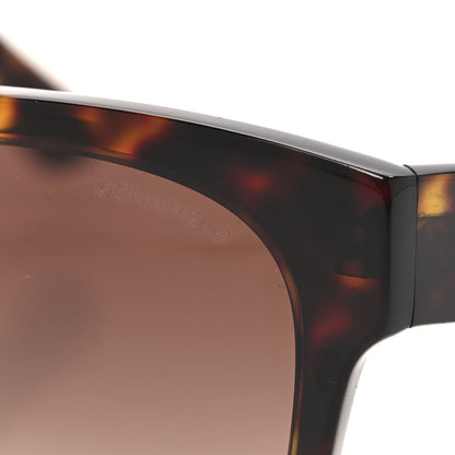 Chanel Acetate Runway Square Sunglasses 5380 Dark Tortoise 7 of 8