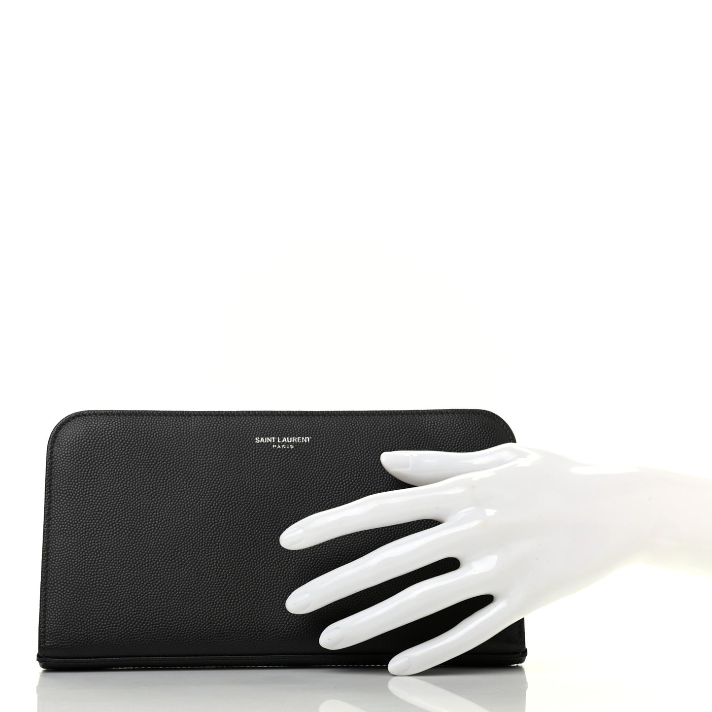 Grain De Poudre Classic Zip Around Travel Wallet Black