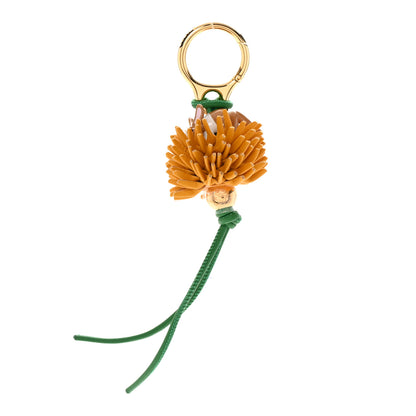 Loewe Calfskin Dandelion Rabbit Bag Charm Yellow Green 1 of 5