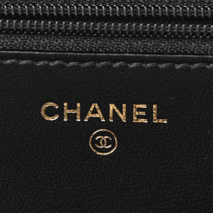 Chanel Lambskin Quilted Trendy CC Wallet On Chain WOC Black 6 of 10
