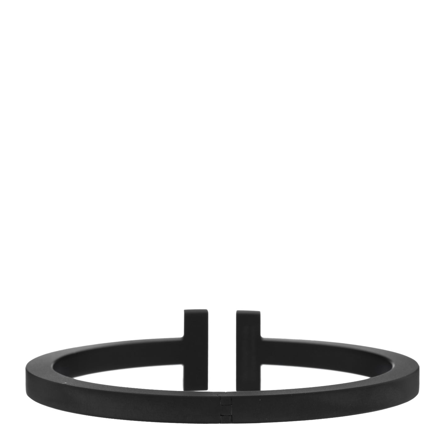 Black-Coated Stainless Steel T Square Bracelet