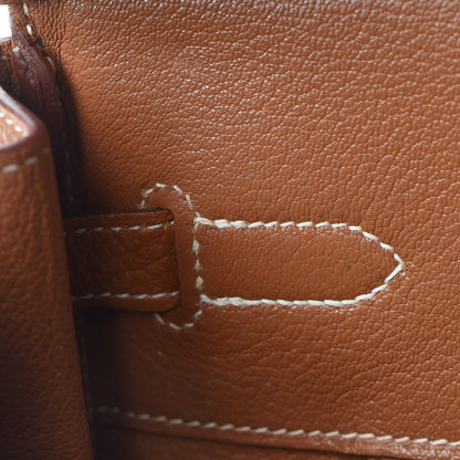 Hermes Taurillon Clemence Birkin 35 Gold 21 of 32