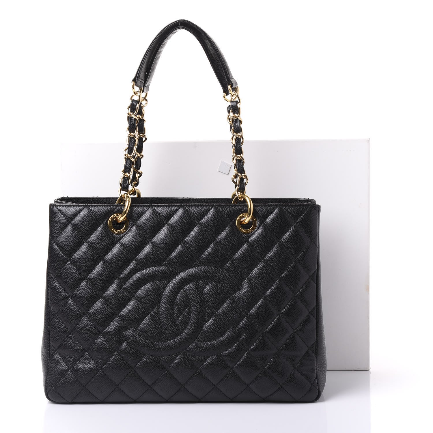 Chanel Caviar Quilted Grand Shopping Tote GST Black 13 of 13