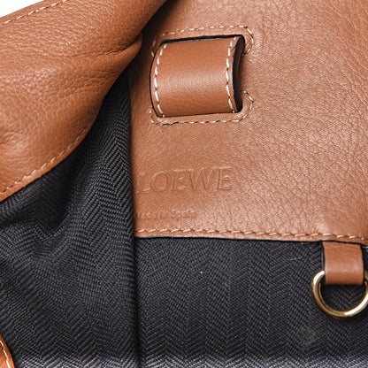 Loewe Calfskin Denim Medium Hammock Shoulder Bag Multitone Tan 9 of 10