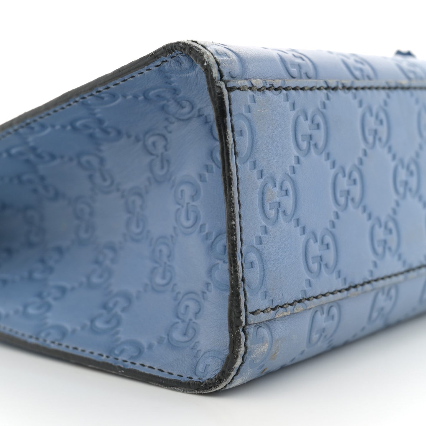 Soft Guccissima Medium Emily Chain Shoulder Bag Mineral Blue