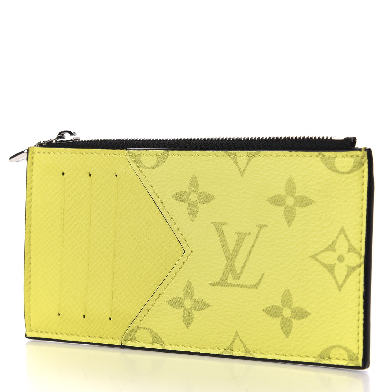 Louis Vuitton Monogram Taiga Coin Card Holder Yellow 3 of 6