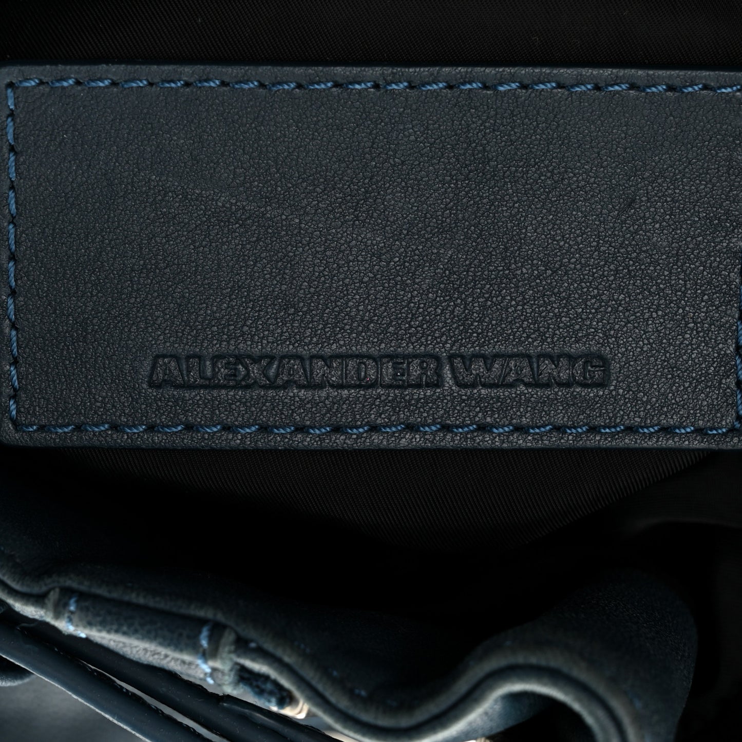 Lambskin Mini Marti Backpack Petrol Rhodium Hardware