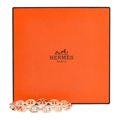 Hermes 18K Rose Gold PM Chaine d'Ancre Enchainee Bracelet ST 5 of 5