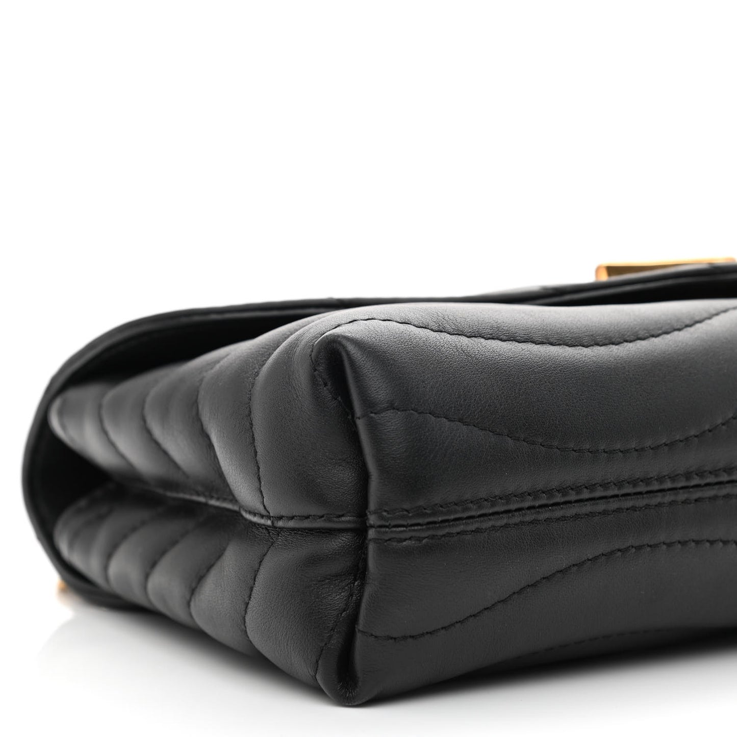 Calfskin LV New Wave Chain Bag Black