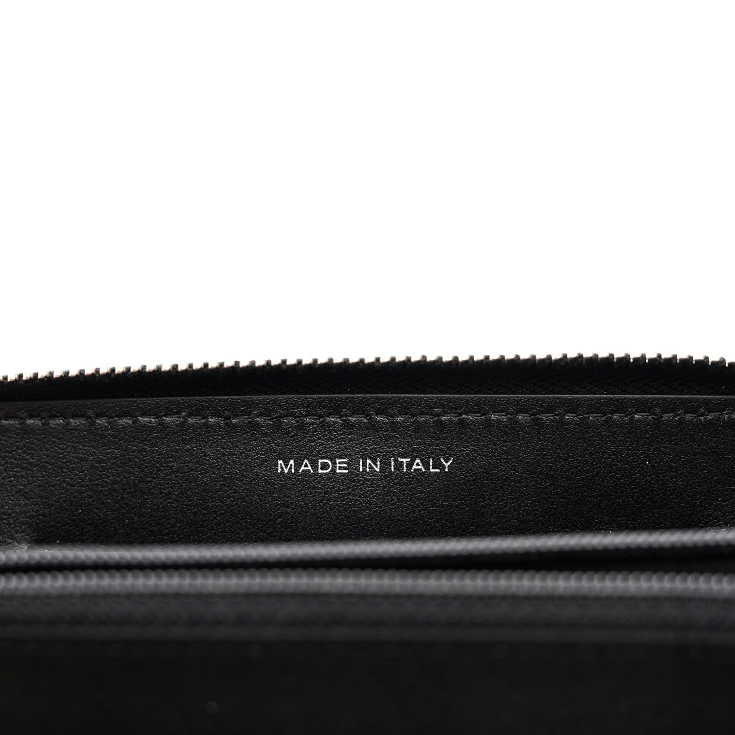 Chanel Goatskin Camellia Embossed Medium Zip Around Wallet Black 8 of 9