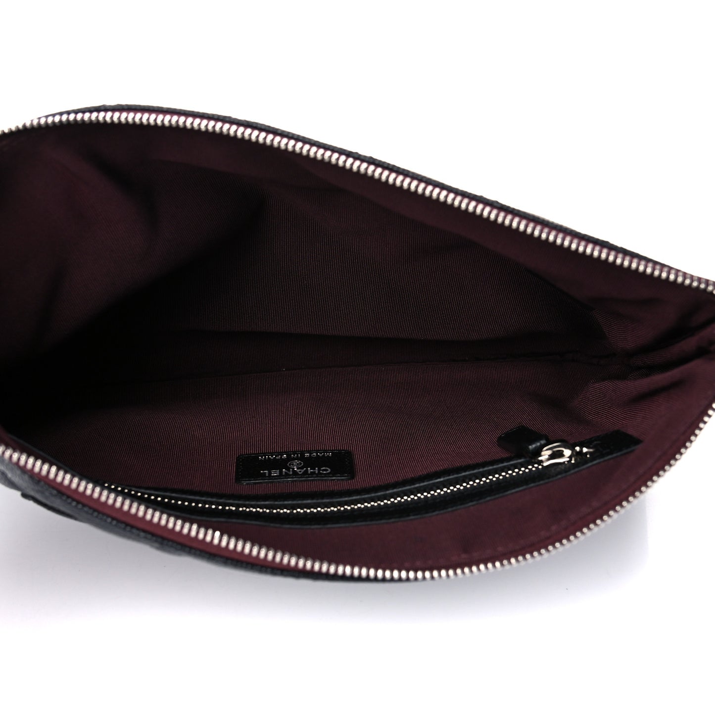 Caviar Quilted Medium Cosmetic Case Black