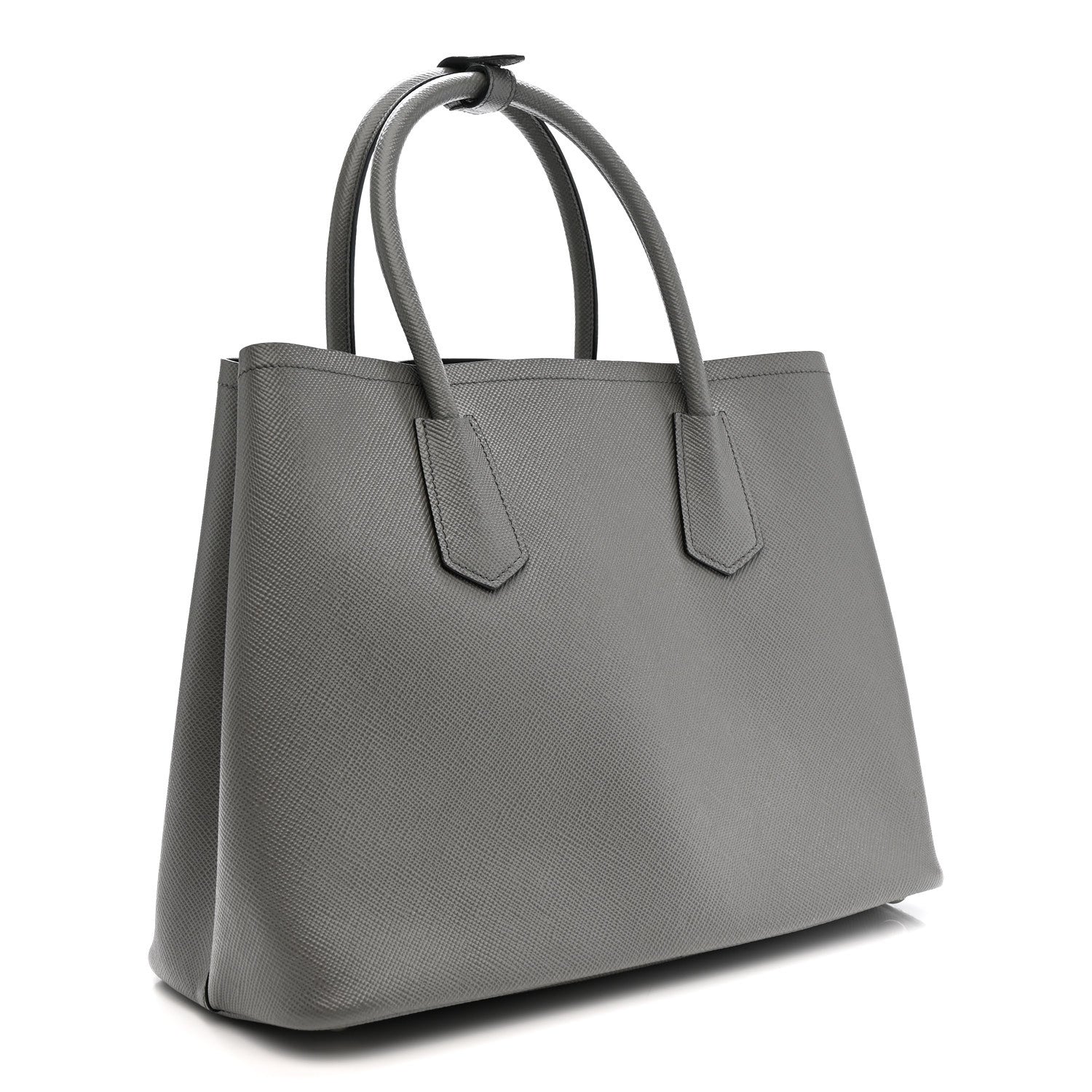 Prada Saffiano Cuir Medium Double Bag Marmo 1820287 – FASHIONPHILE