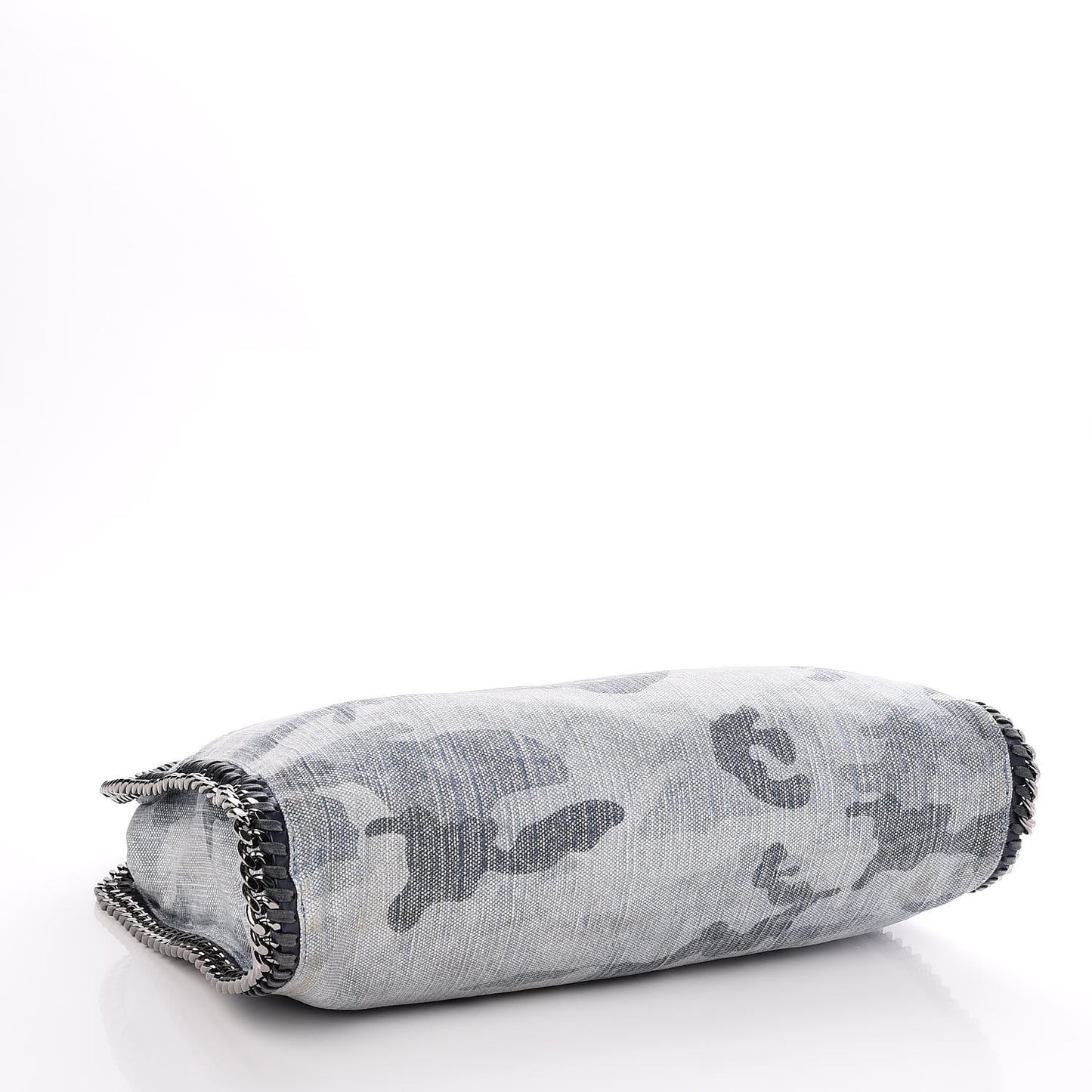 Denim Camo Print Small Falabella Tote Pale Blue
