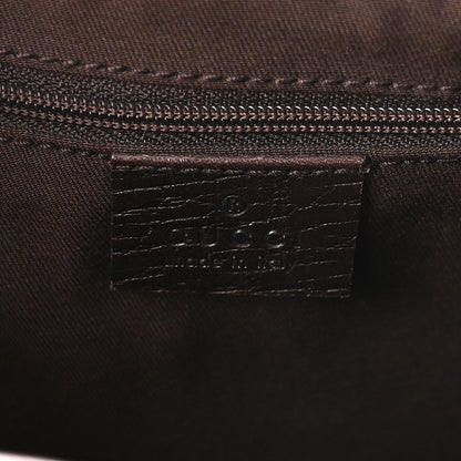 Gucci Monogram Web Jackie O Hobo Dark Brown 6 of 10