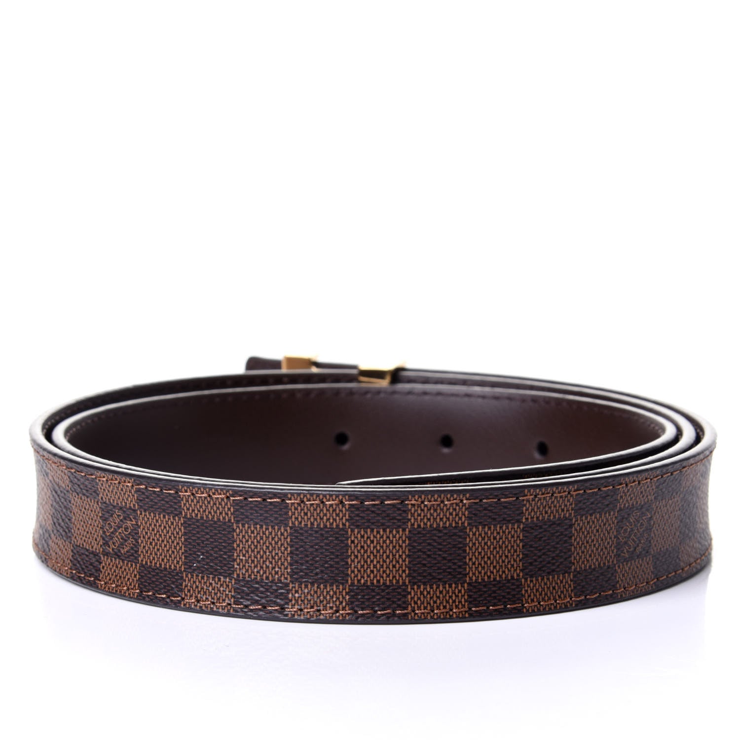 Louis Vuitton Mini Damier Ebene 25mm LV Initiales Belt 90 36 2 of 4