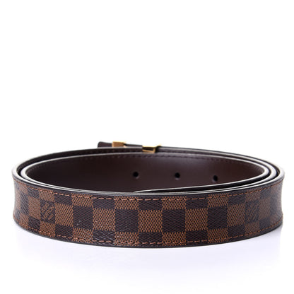 Louis Vuitton Mini Damier Ebene 25mm LV Initiales Belt 90 36 2 of 4