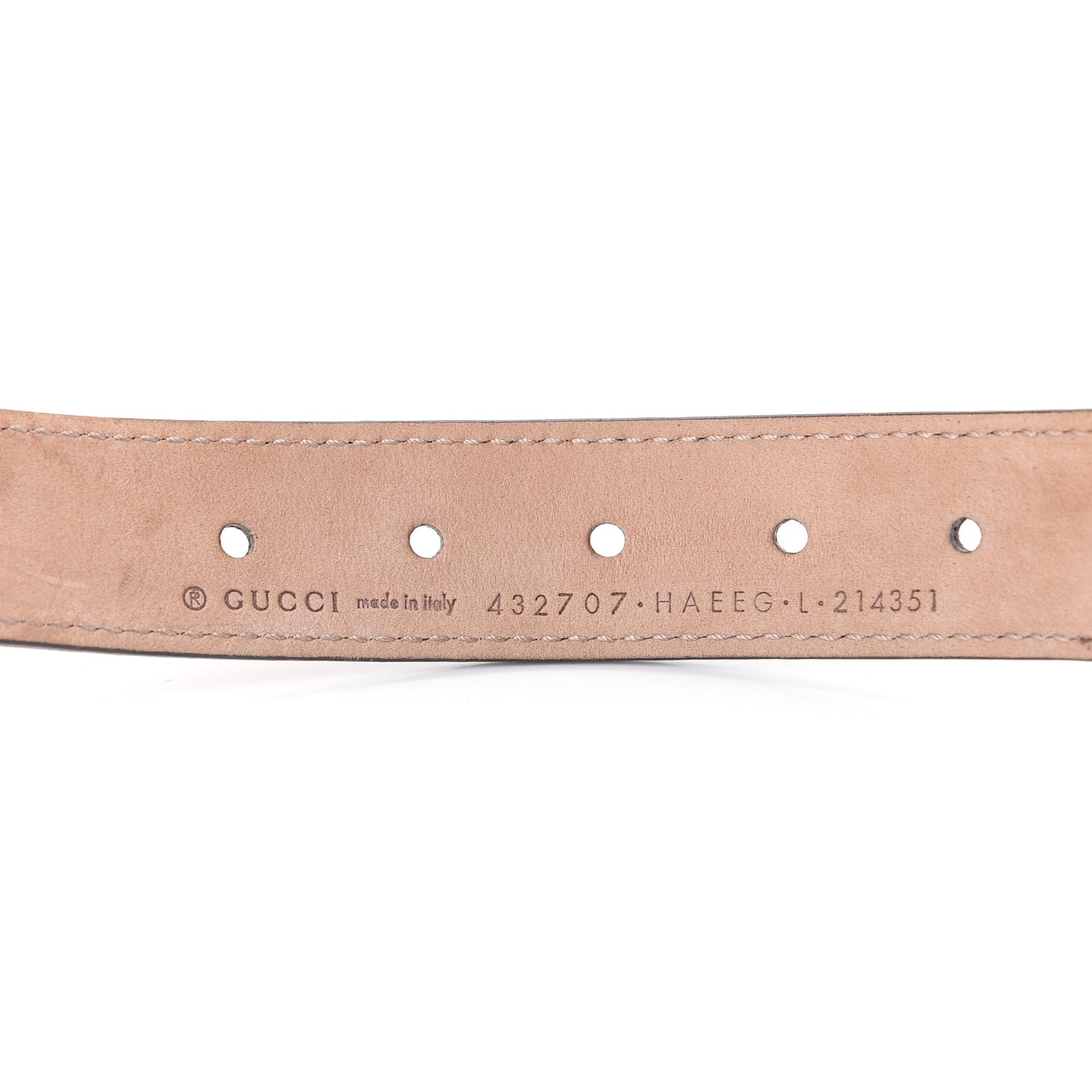 Calfskin Nylon Double G Web Kids Belt L Red