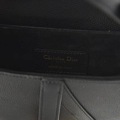 Christian Dior Grained Calfskin Mini Saddle Bag Black 8 of 9