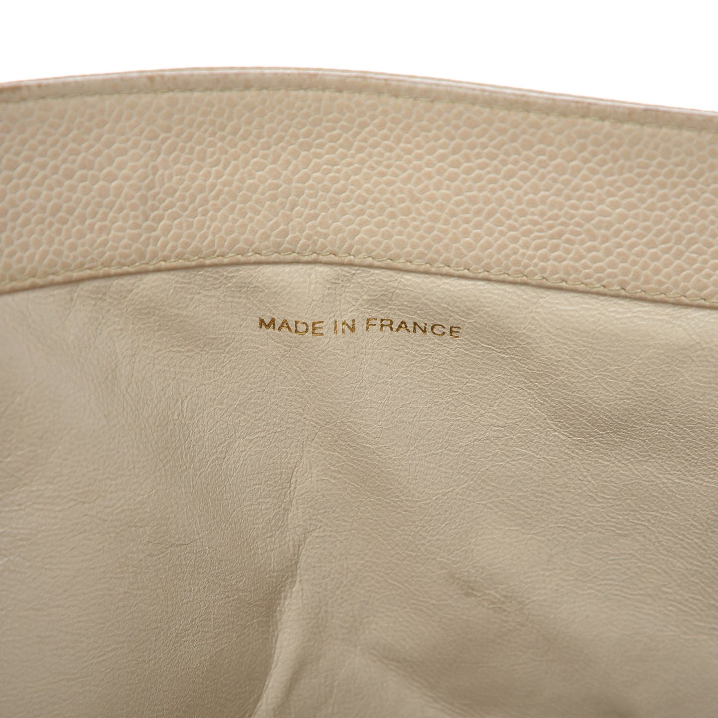 Caviar CC Shopper Tote Beige Clair
