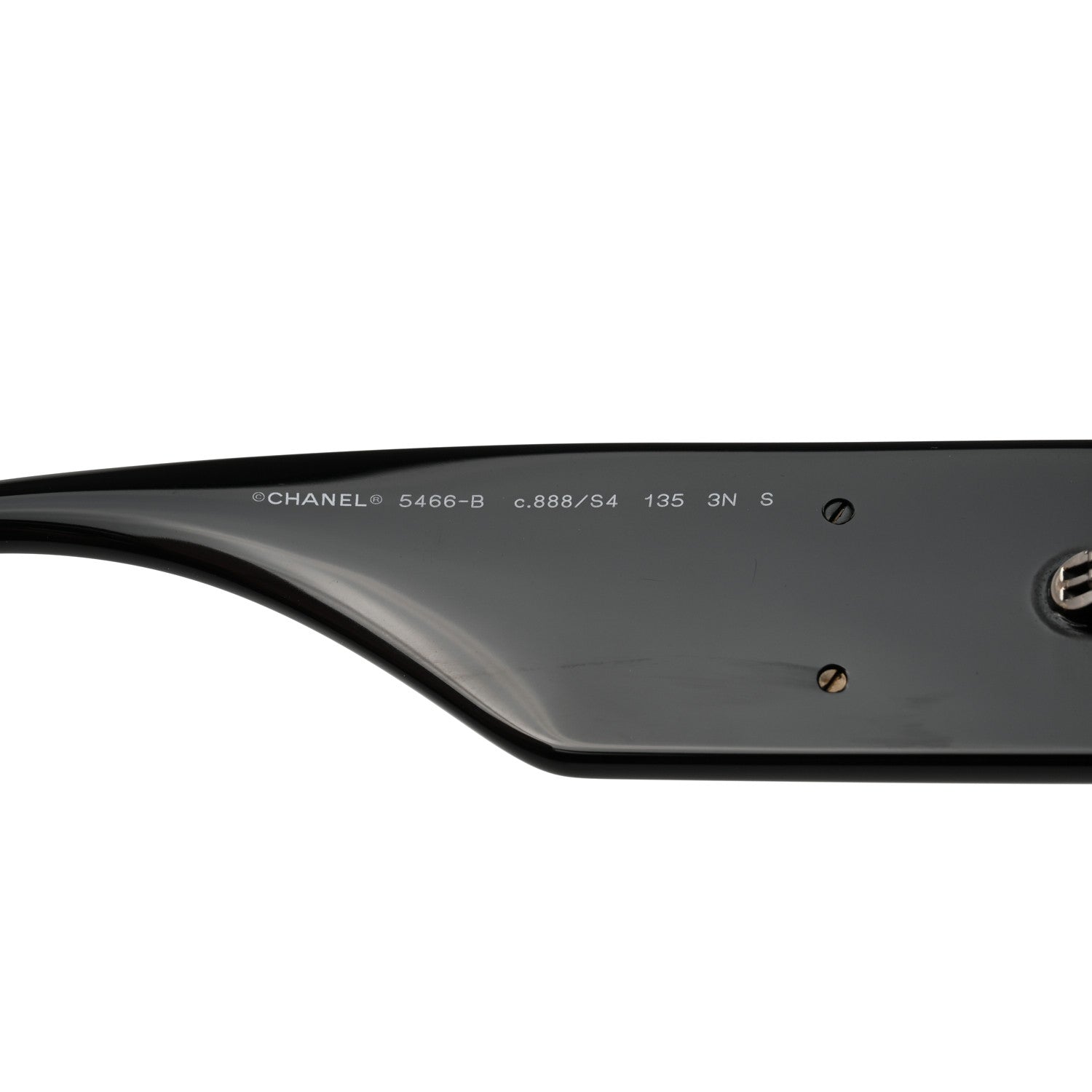 Chanel Acetate Crystal CC Shield Sunglasses 5466-B Black 5 of 8