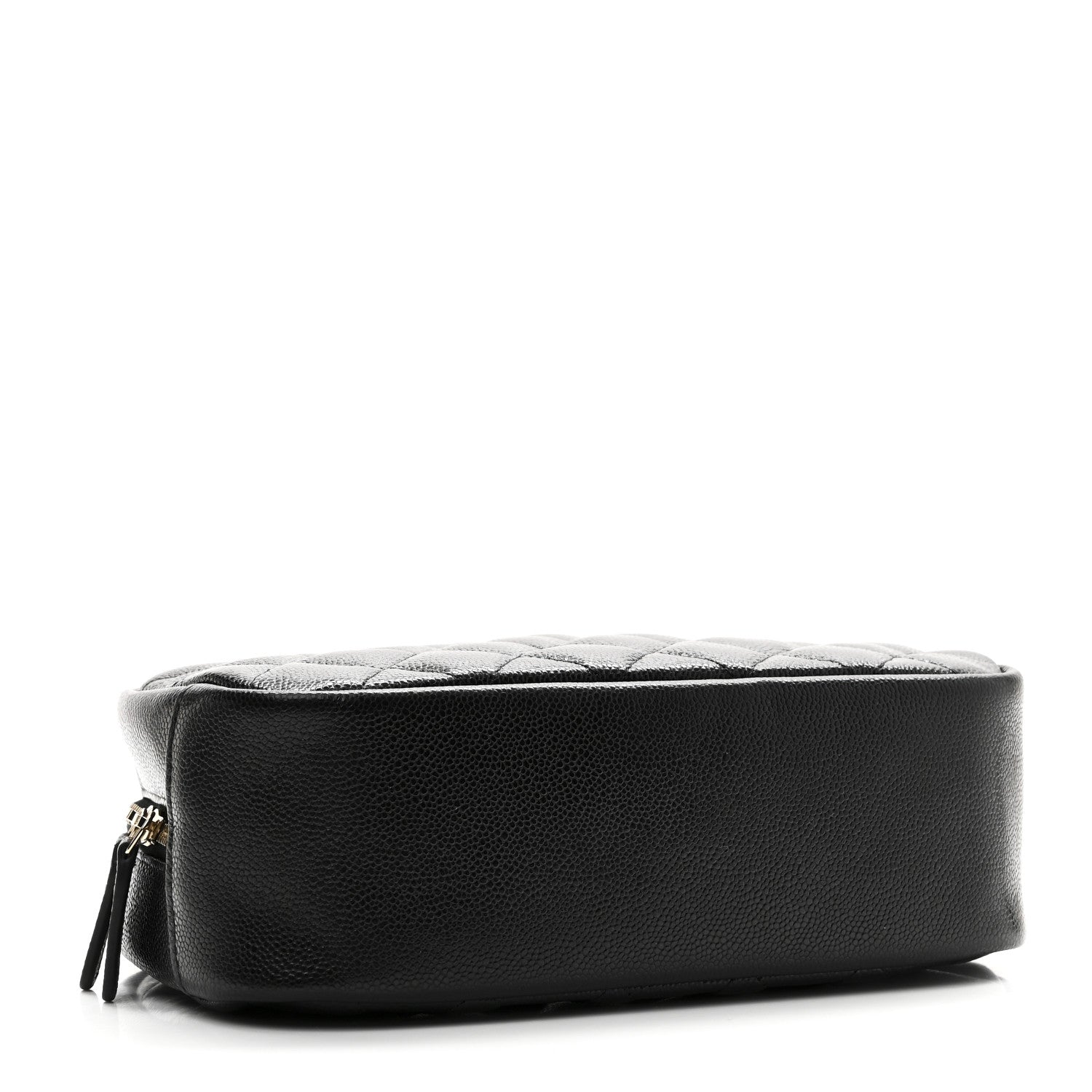 Chanel Caviar Quilted Medium Curvy Pouch Cosmetic Case Black 4 of 8