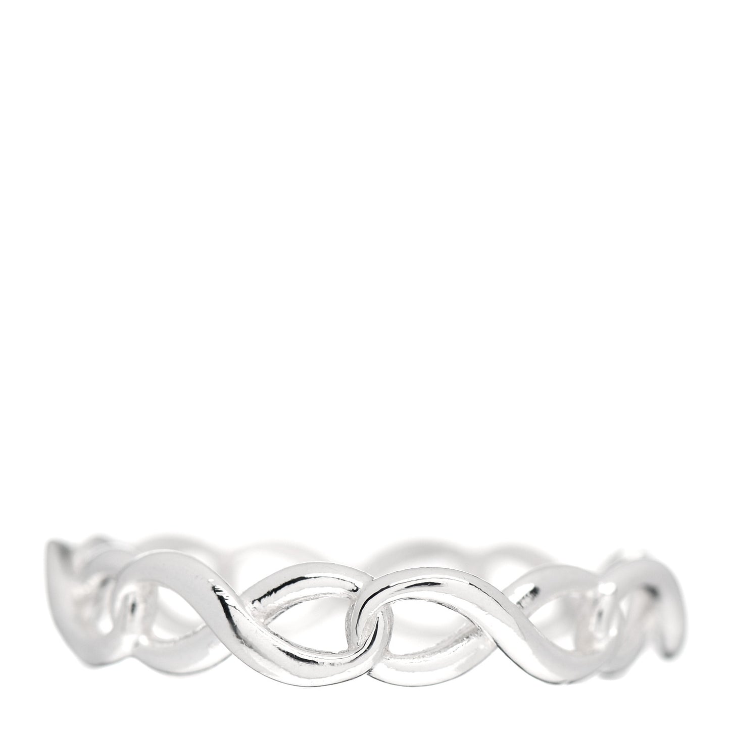 Sterling Silver Narrow Infinity Band Ring 52 6