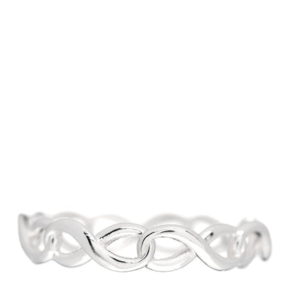 Tiffany Sterling Silver Narrow Infinity Band Ring 52 6 1 of 5