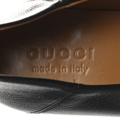 Gucci Goatskin Mens Horsebit Loafers 8.5 Black 9 of 10