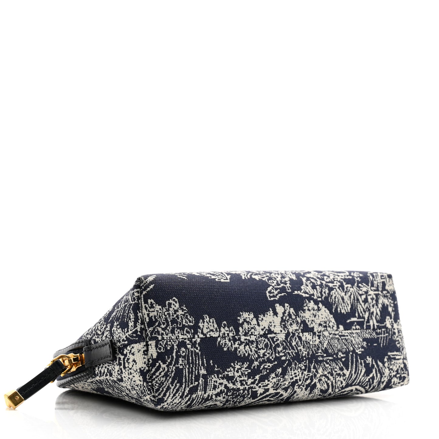 Embroidered Toile De Jouy 30 Montaigne Cosmetic Pouch Blue