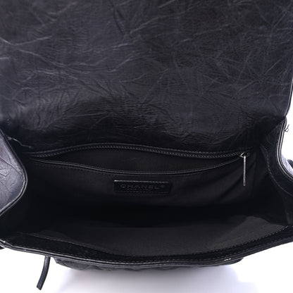 Chanel Aged Calfskin Quilted Large Casual Rock Backpack Black 5 of 5