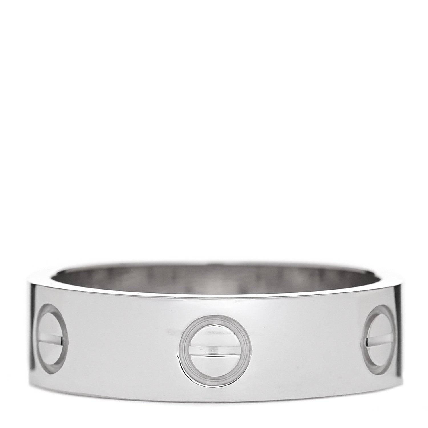 Cartier 18K White Gold 5.5mm LOVE Ring 59 8.75 1 of 4