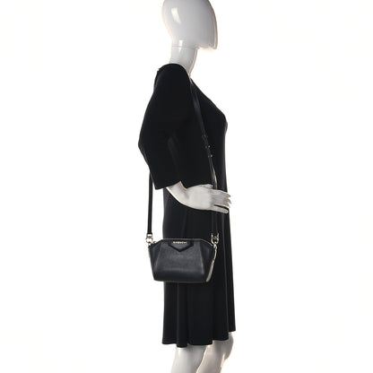 Givenchy Sugar Goatskin Nano Antigona Black 2 of 15